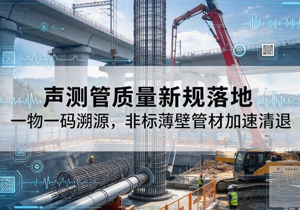 双峰声测管质量新规落地，一物一码溯源，非标薄壁管材加速清退